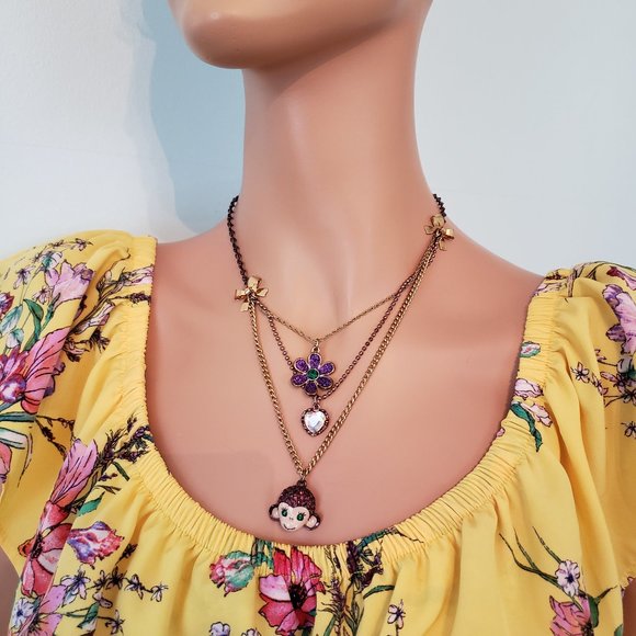 Betsey Johnson Layer Necklace. NWOT. - Picture 5 of 12